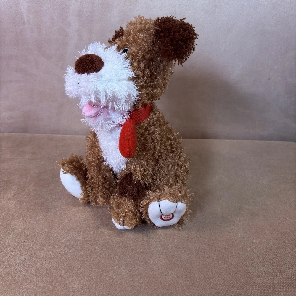 Hallmark Battery Operated Animated Plush Dog w/ Sound Press Here Paw (85)